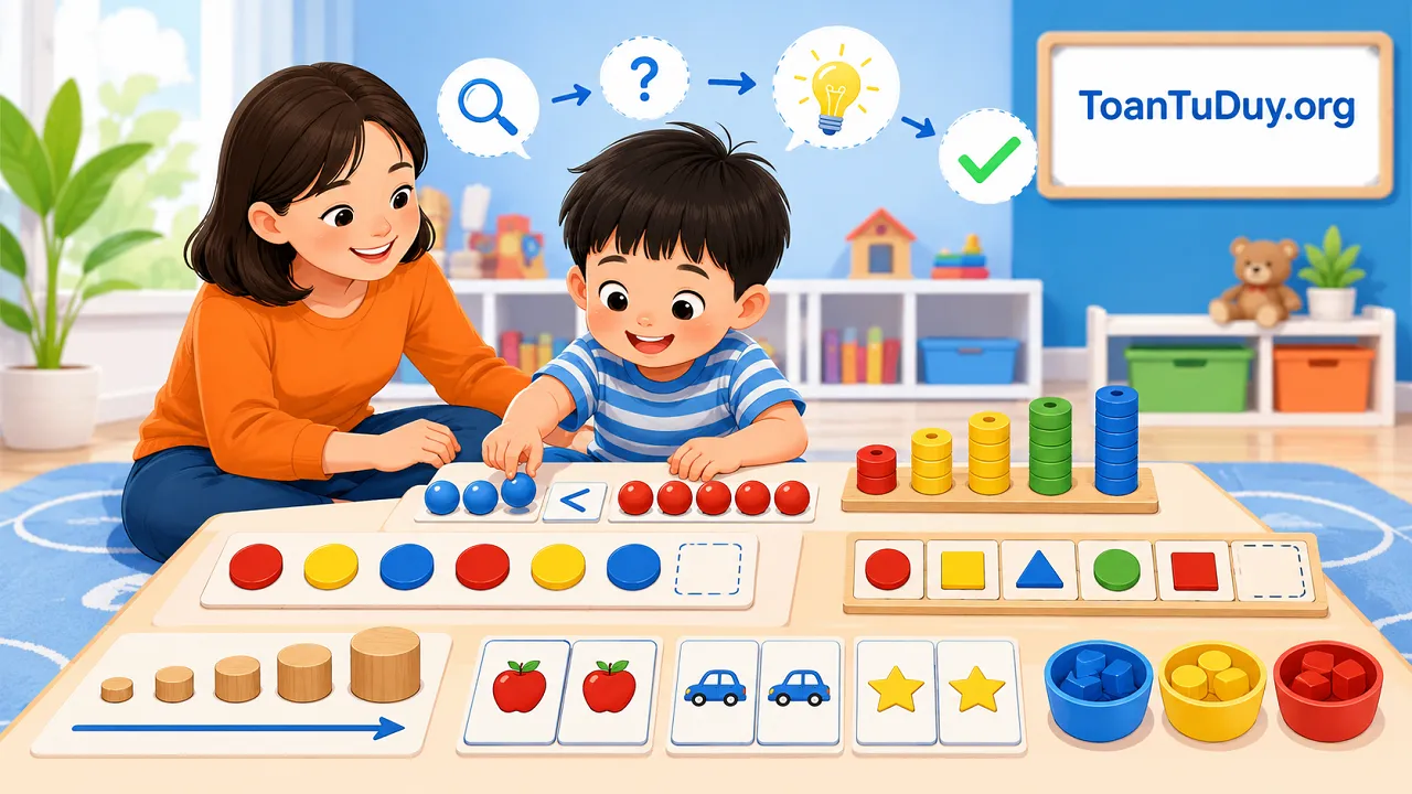 Bé 4 tuổi học Toán tư duy như thế nào? 7 hoạt động giúp con quan sát và suy luận tốt hơn