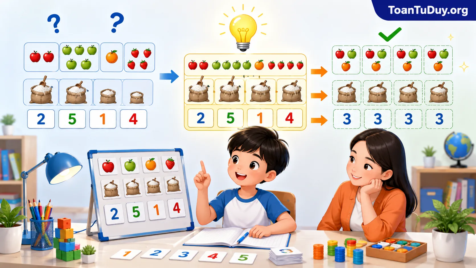 Cách giải bài toán trung bình cộng cho học sinh tiểu học: hiểu bản chất để làm bài nâng cao