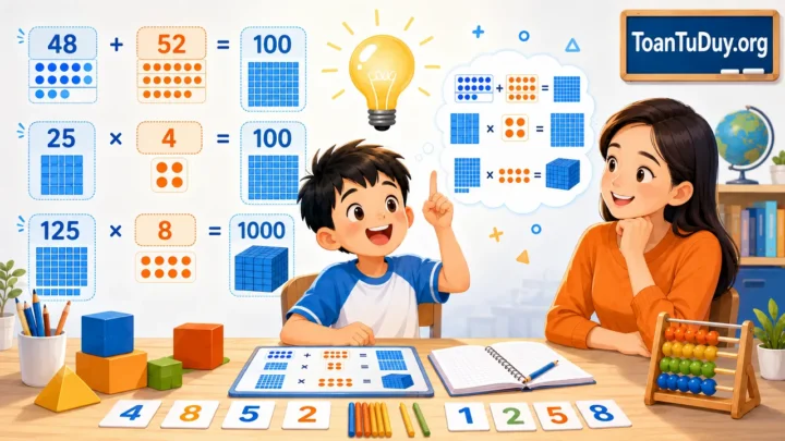 Cách tính nhanh trong Toán tiểu học: 6 cách giúp học sinh không phải tính dài