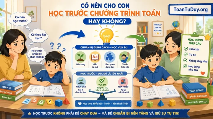 Có nên cho con học trước chương trình Toán?