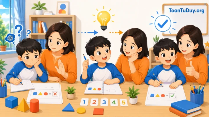 Khi con làm sai bài Toán, phụ huynh nên làm gì để con tiến bộ mà không sợ học?