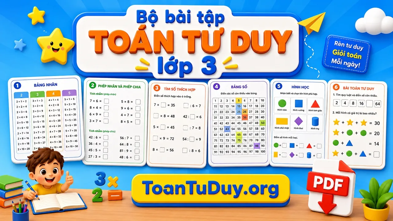 Tài liệu cho học sinh lớp 3