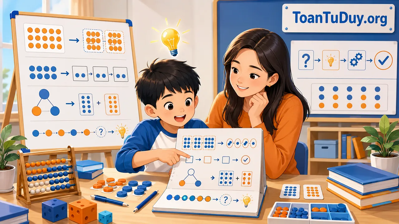 Toán tư duy cho học sinh lớp 3: 7 kỹ năng giúp con tính linh hoạt và giải bài có lý do