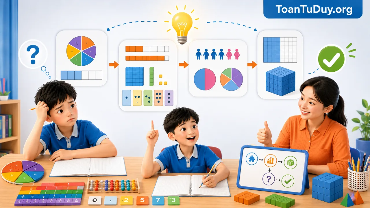 Toán tư duy cho học sinh lớp 5: Xây nền vững trước khi vào THCS