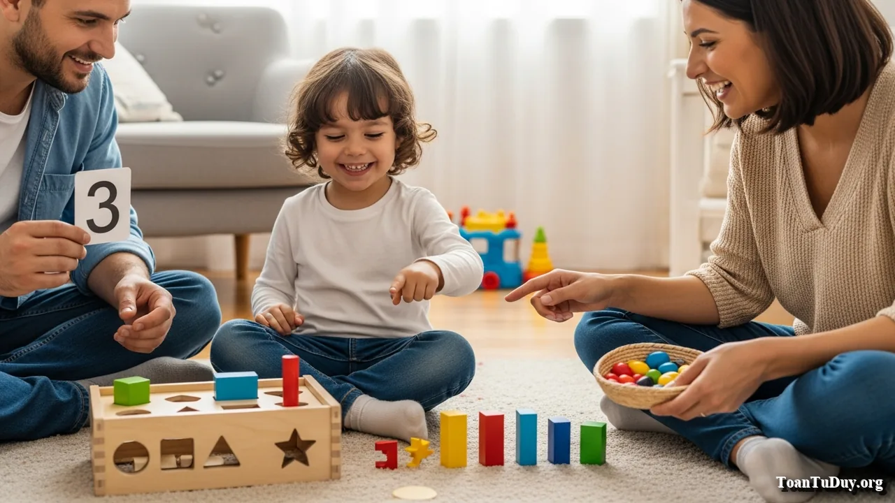 Cách dạy bé 3 tuổi đếm số lượng mà không tạo áp lực