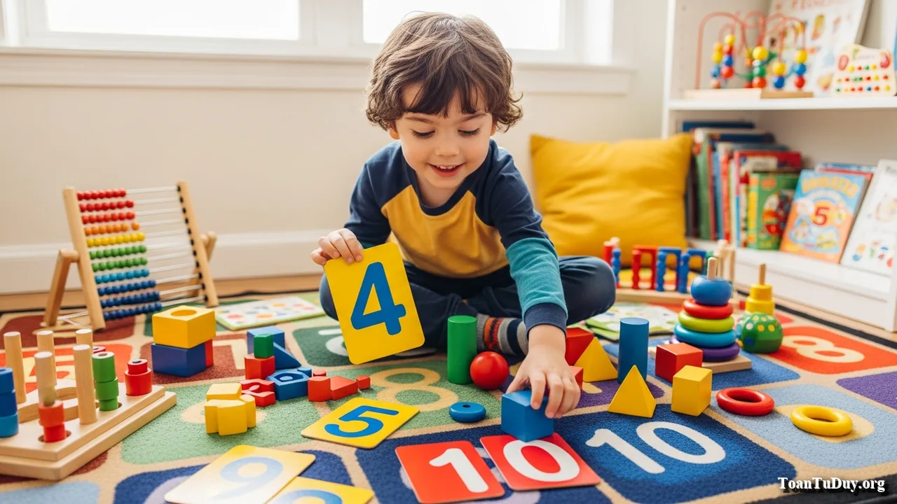 Toán tư duy cho bé 4 tuổi: Lộ trình phát triển số học, hình học và logic
