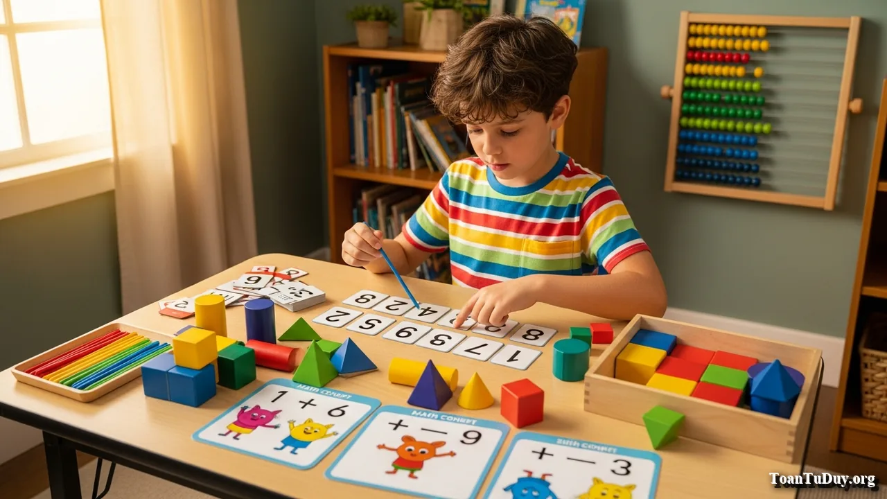 Toán tư duy lớp 1: Lộ trình xây nền số học, hình học và giải toán